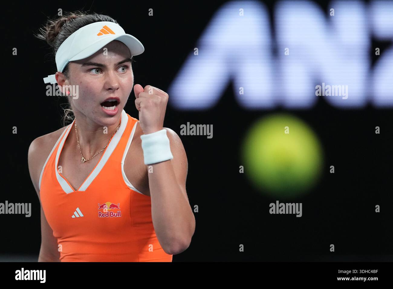 Iva Jovic Of The U S Reacts During Her Second Round Match Against iva-jovic-of-the-u-s-reacts-during-her-second-round-match-against