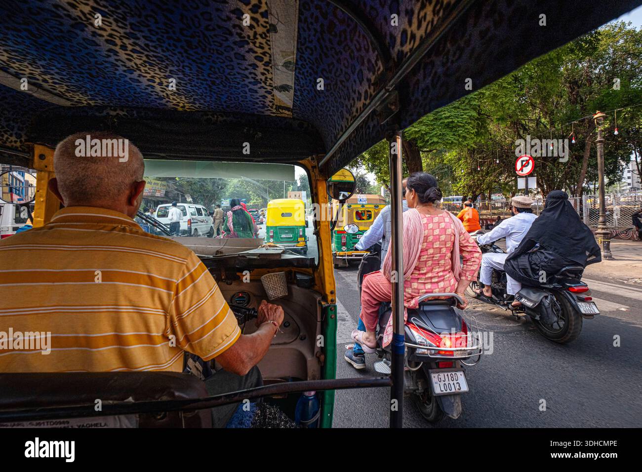 India, Gujarat state, Ahmedabad, rickshaw transport Stock Photo - Alamy