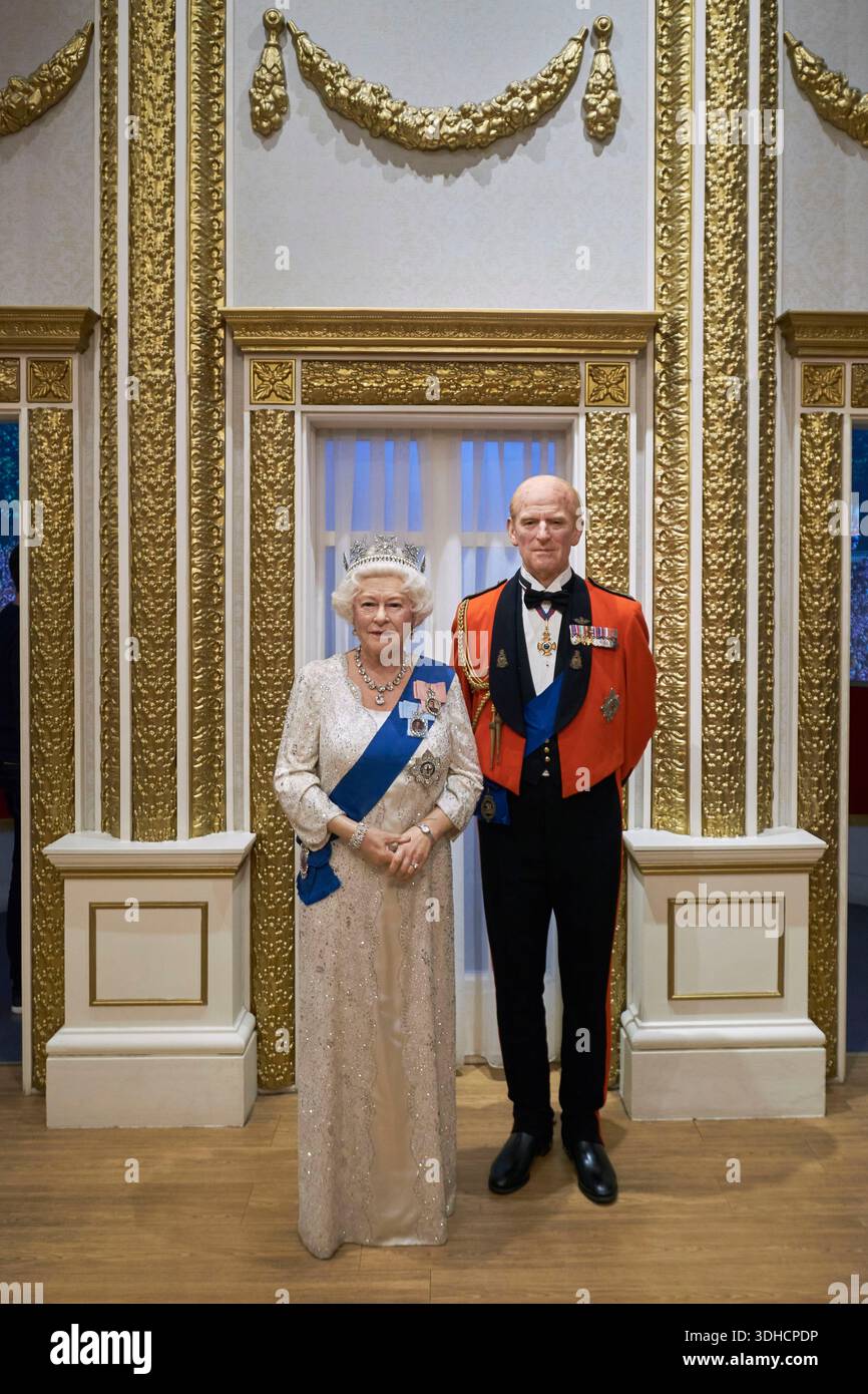 Queen elizabeth duke edinburgh madame hi-res stock photography and