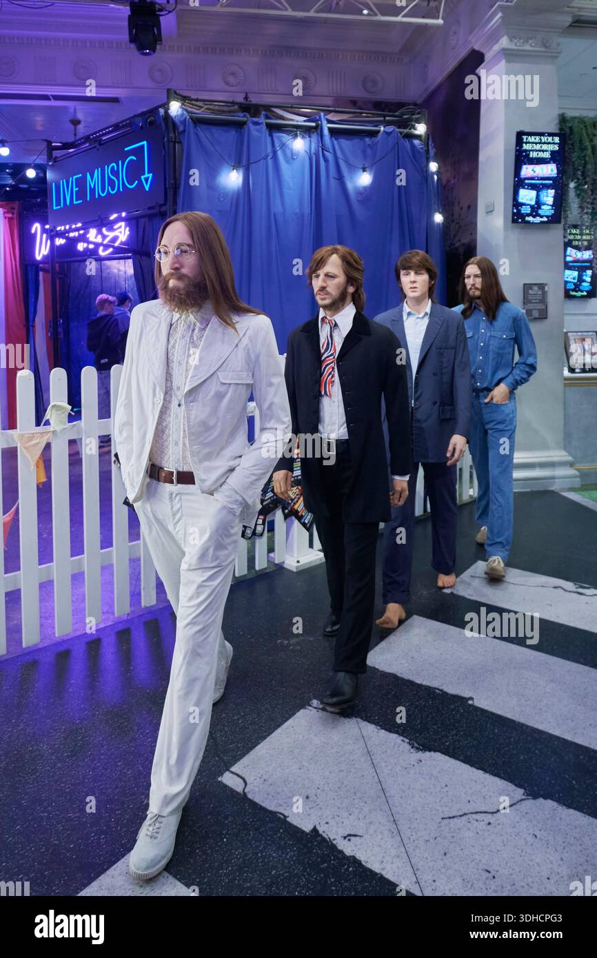 Beatles madame tussauds john lennon hi-res stock photography and