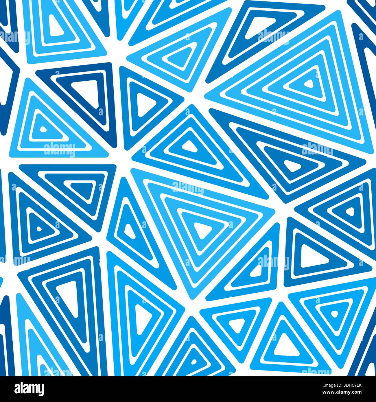 Geometric template background with large triangles. Multiple repeated inner triangles. Monotone style. Repeatable pattern. Elegant vector tiles. Stock Vector