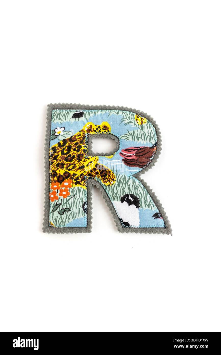 Fabric Letter R Craftalphabet hi-res stock photography and images - Alamy