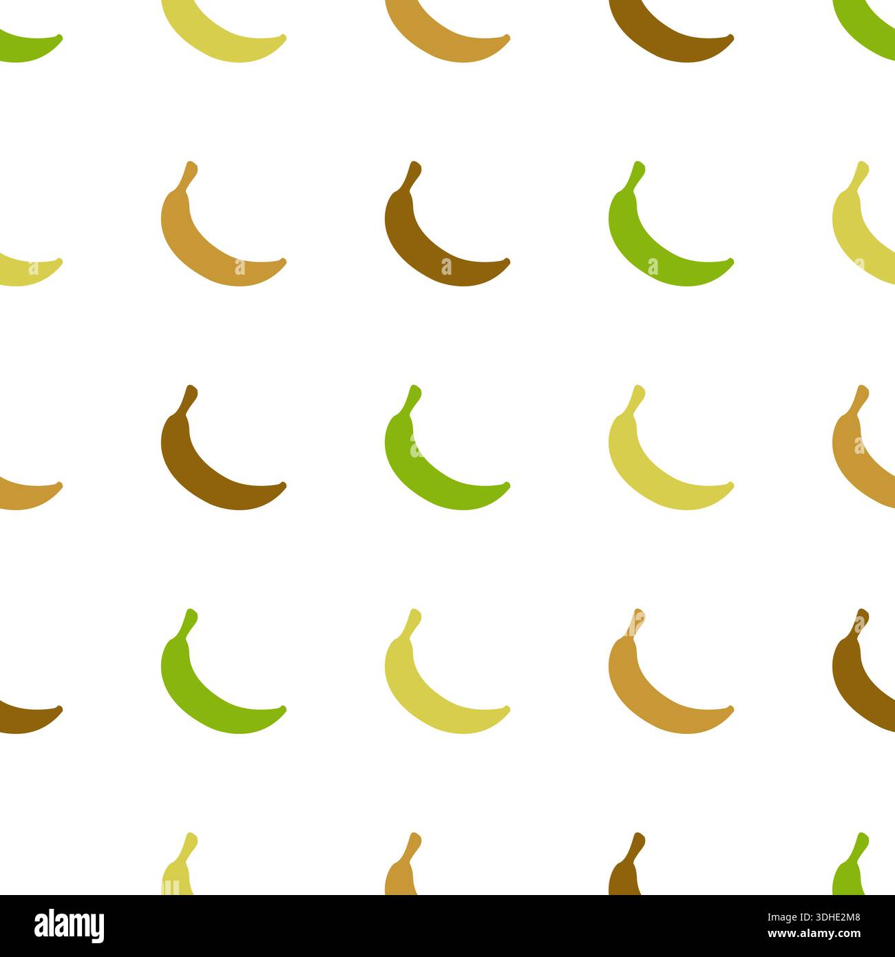 Banana Seamless Pattern Simple Design Stock Vector