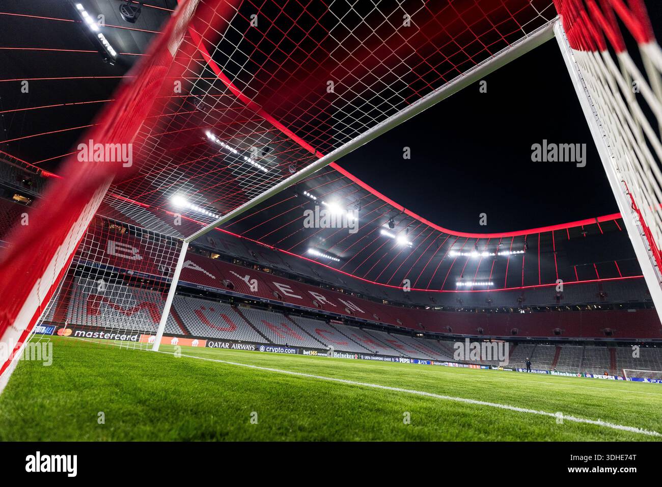 MUNICH, GERMANY - JANUARY 21: Inside Allianz Arena before the UEFA  Champions League match between FC Bayern Munich vs. Royale Union  Saint-Gilloise at Allianz Arena on matchday 7 of the UEFA Champions