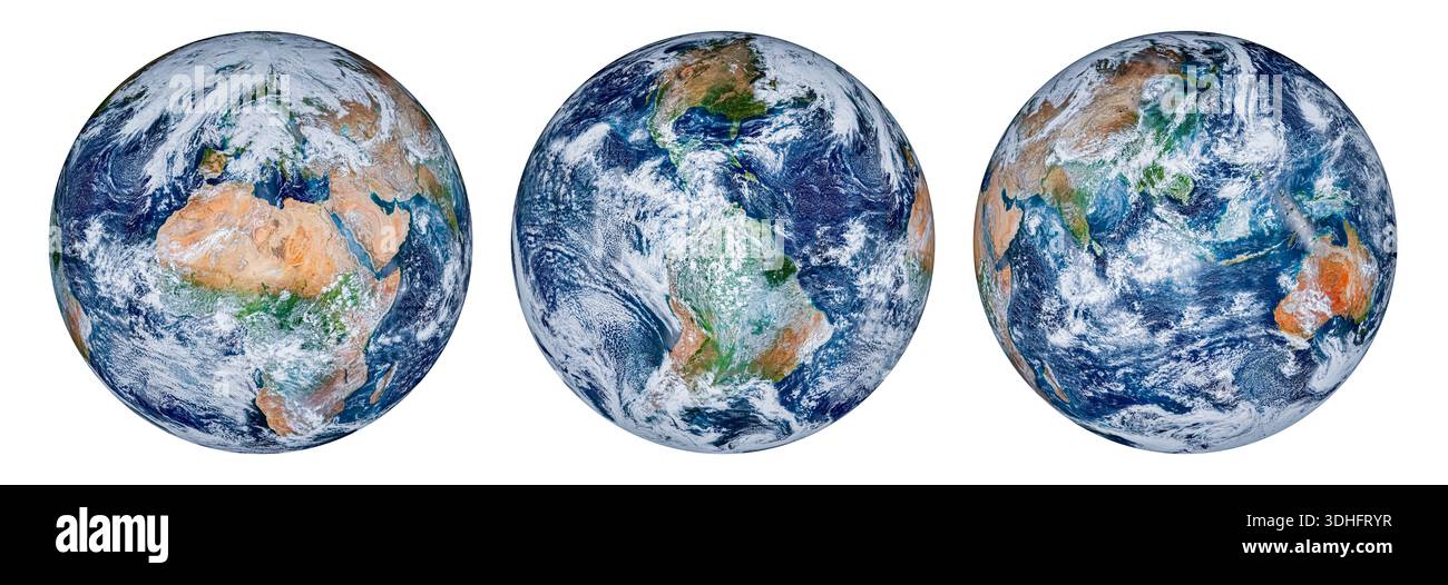 Earth with the different elements hi-res stock photography and 