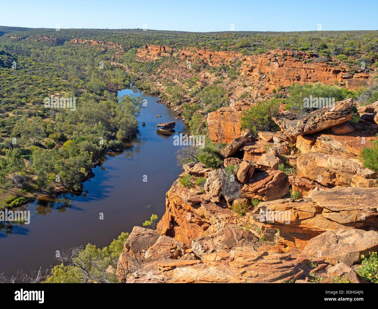 Murchison Gorge at Hawks Head, Kalbarri National Park Stock Photo