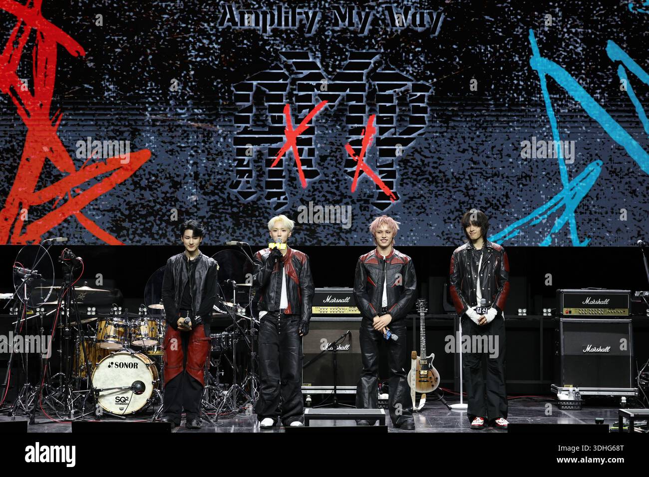 S. Korean boy group AxMxP South Korean boy group AxMxP poses for a ...