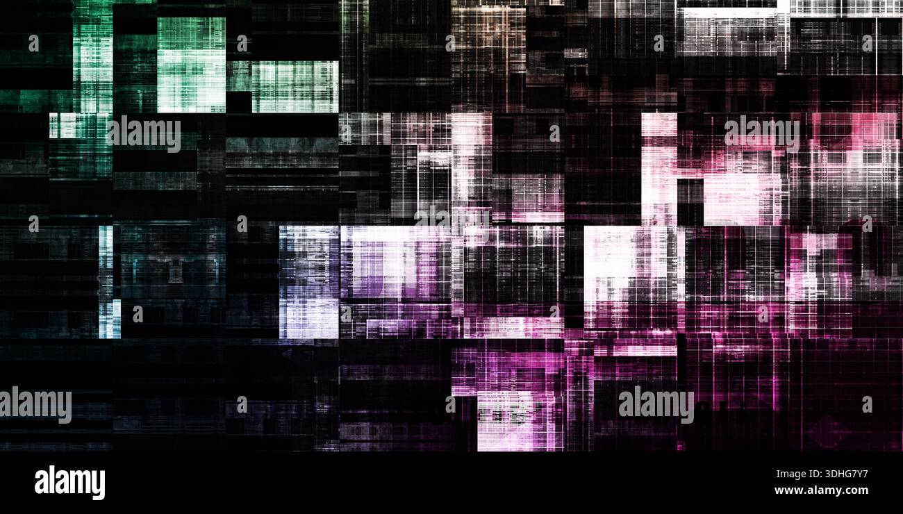 Corruption Abstract Digital Technology Corruption Showing Abstract Distorted Background ...