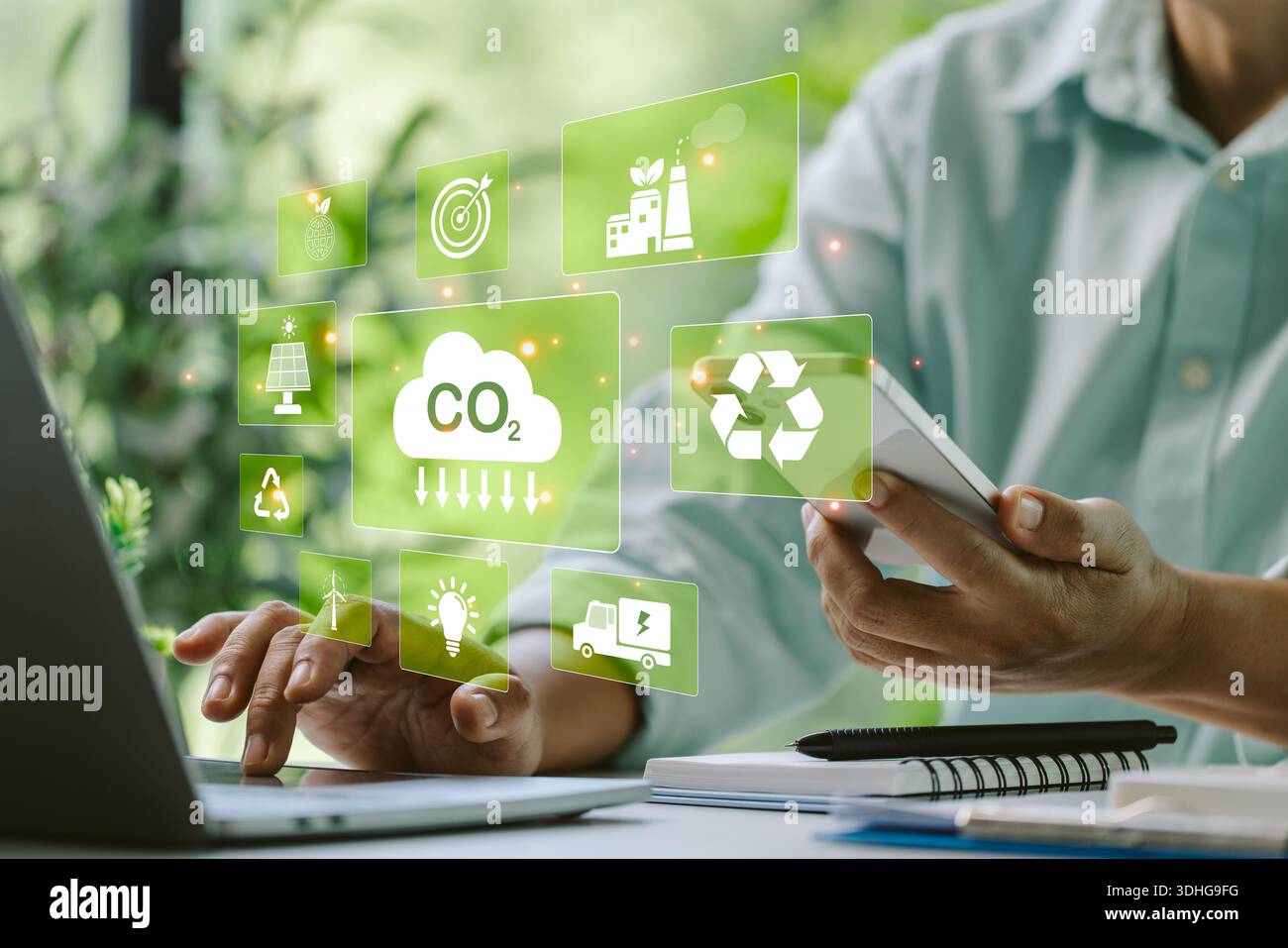 Finance manager implemented digital technology to monitor CO2 emissions ...
