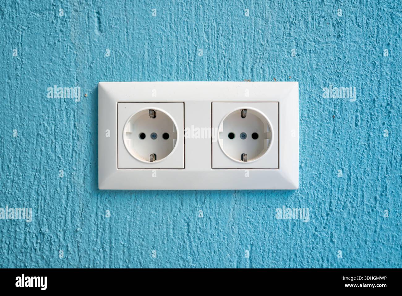 Modern interior wall socket detail showing clean electrical ...