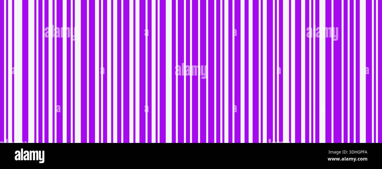 Barcode stripe pattern background. Abstract thin and thick vertical lines with different stripe widths Stock Vector