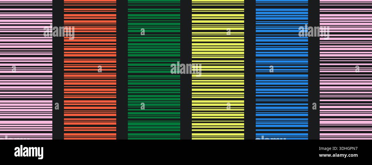 Irregular barcode set. Fake data strip patterns in linear style for ...