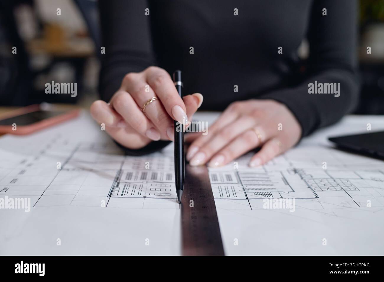 Engineer job draw using drawing hi-res stock photography and images - Alamy