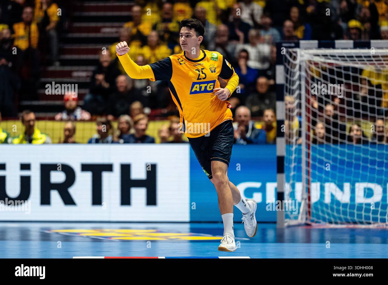 Malmo, Sweden. 21st Jan, 2026. Nikola Roganovic (25) of Sweden seen ...