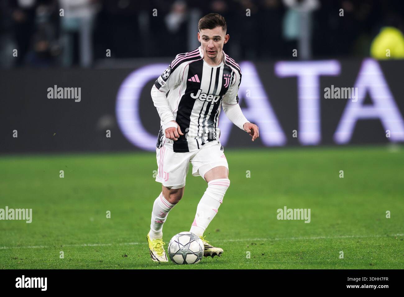 Francisco Conceicao of Juventus FC in action during the UEFA