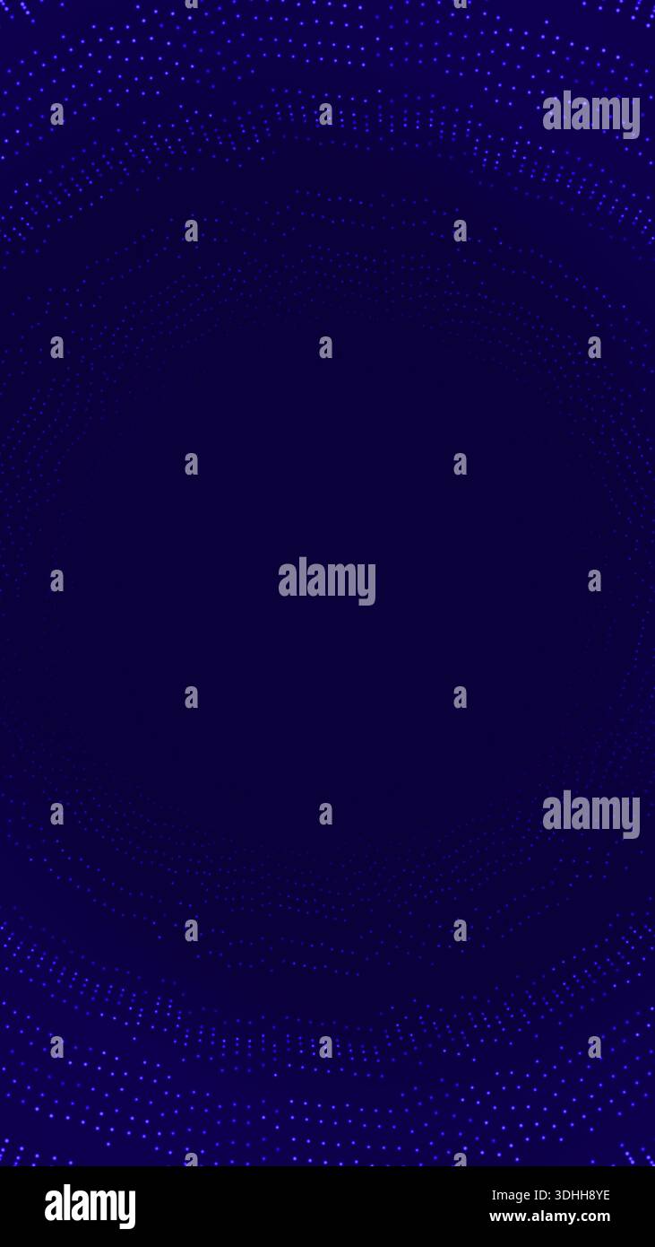 Abstract technology background with small dots forming subtle waves, representing data flow, network connections, or digital information Stock Photo