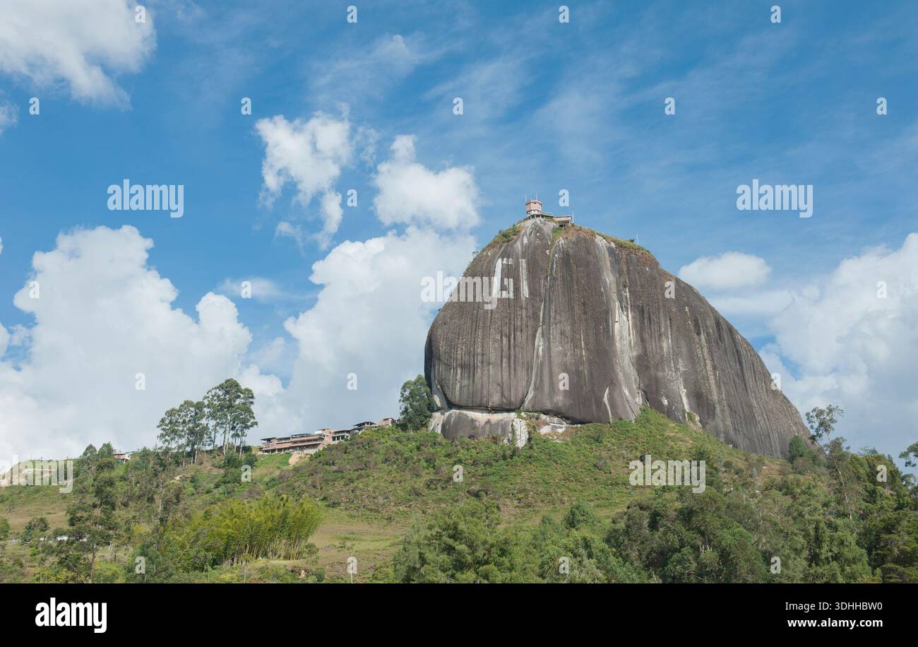 Colombia Granitic Rocks Guatape Colombia View of the Piedra del penol granite and quartz ...