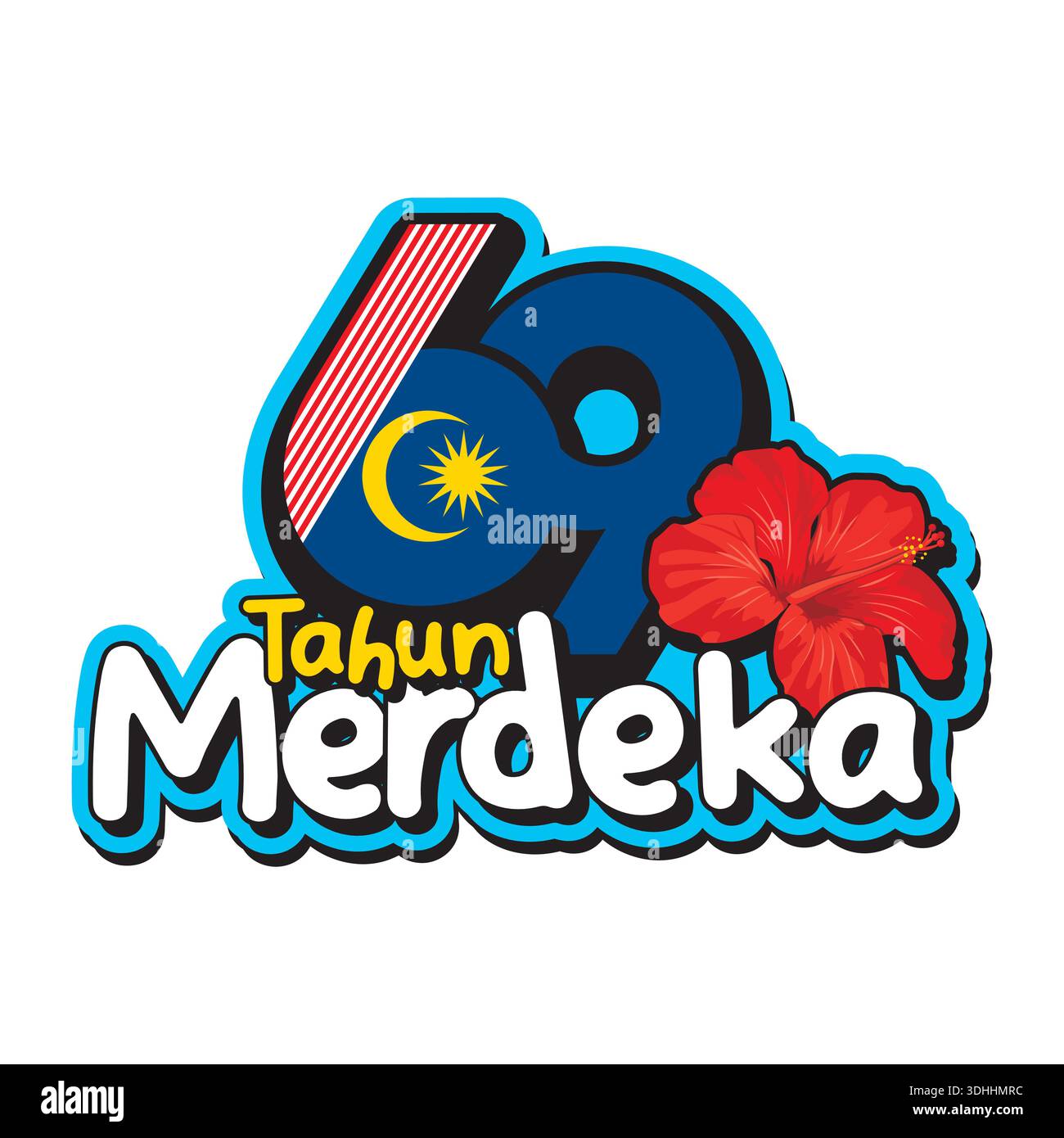 Bunga Raya Merdeka Clipart
