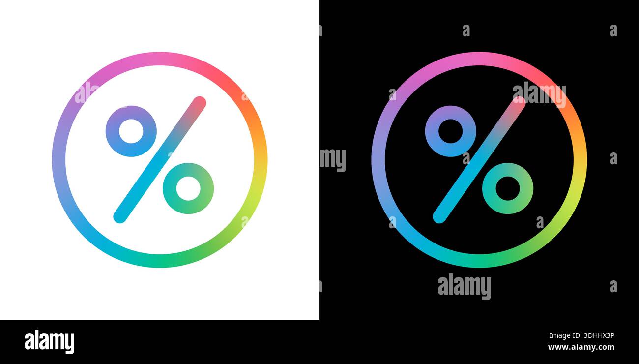 percentage symbol discount vector icon Stock Vector