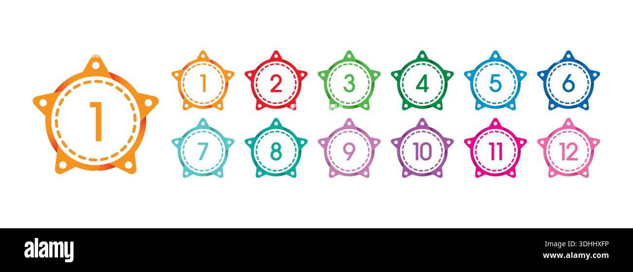 Number set,colorful numbers,numbers symbols number digit vector icon ...
