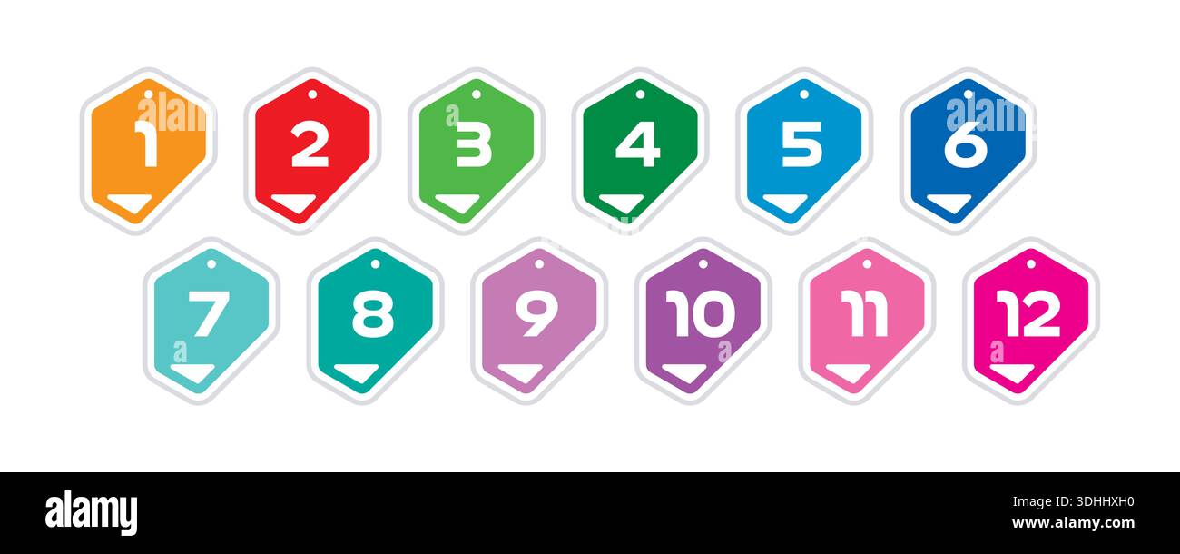 Number set,colorful numbers,numbers symbols number digit vector icon ...