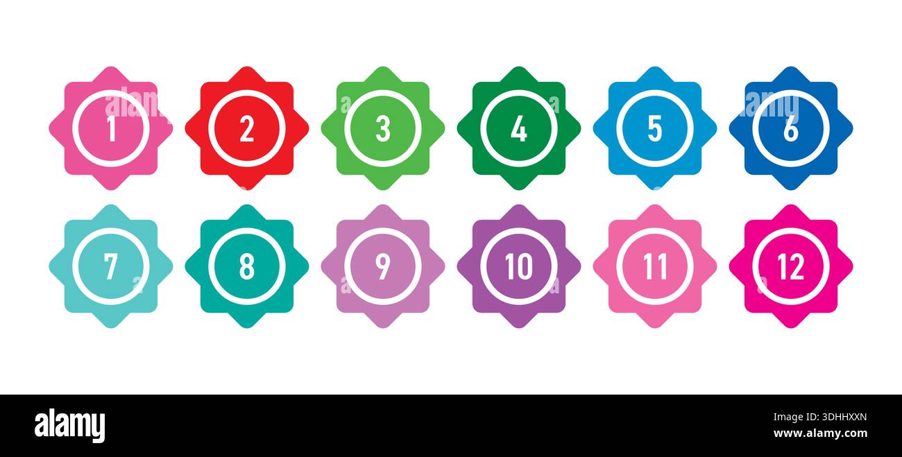 Number set,colorful numbers,numbers symbols number digit vector icon ...