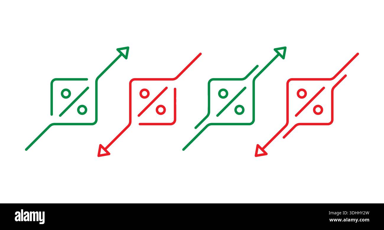 percentage symbol discount vector icon Stock Vector