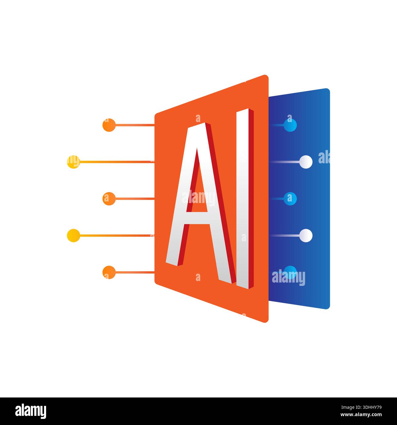 artificial intelligence concept Stock Vector