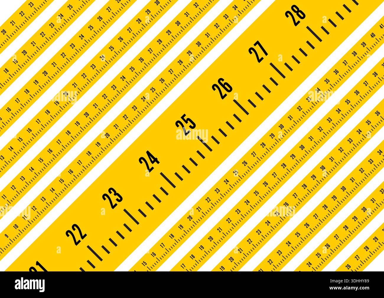 orange measure on white background. meter equipment background. Stock Vector