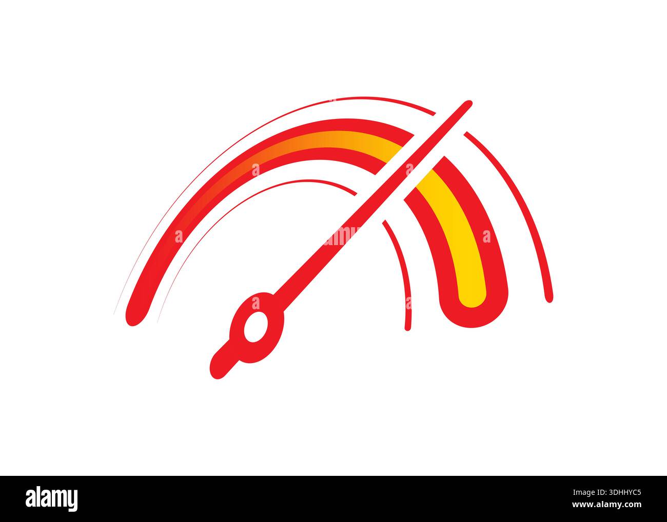 speedometer concept dashboard gauge vector Stock Vector