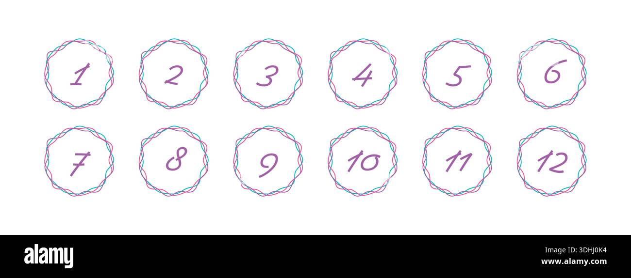 Number set,colorful numbers,numbers symbols number digit vector icon ...