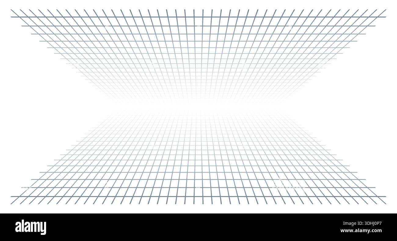 perspective space background. perspective grid concept Stock Vector