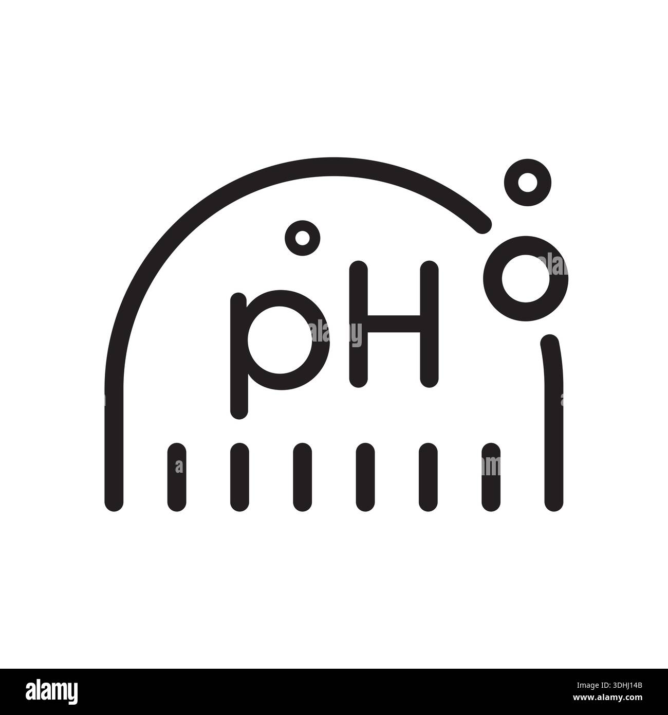 ph logo on white background. vector ph concept Stock Vector