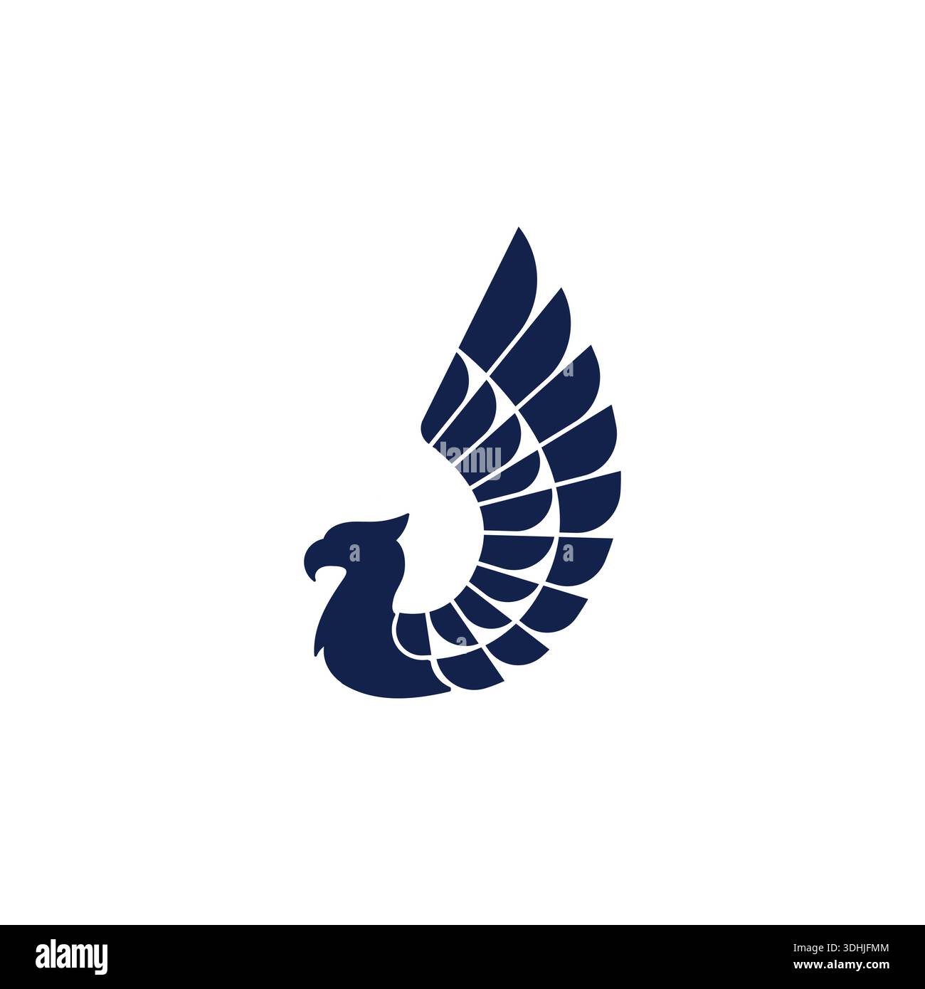 Eagle Wing Silhouette Logo Vector Stock Vector