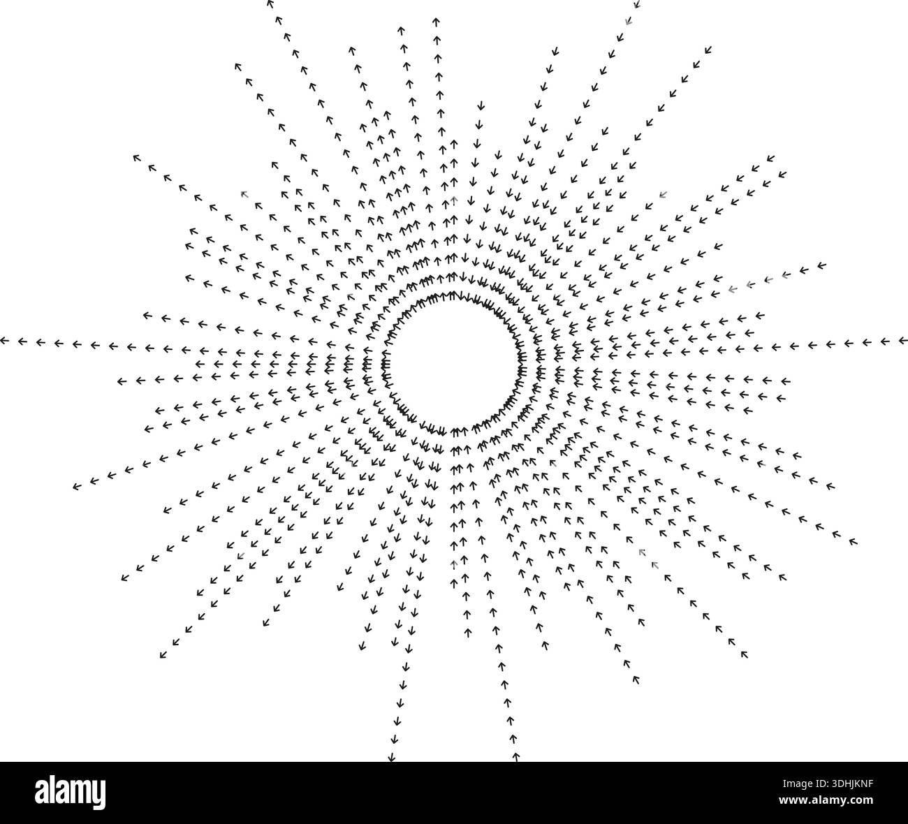 Irregular Rays Vector Irregular rays radiate outward from empty central space forming ...