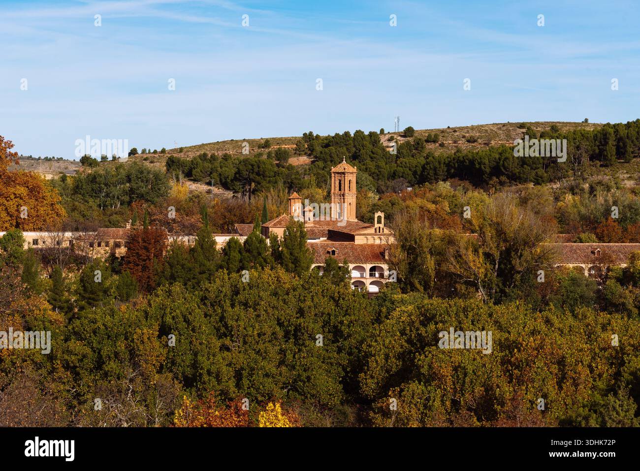 The ancient monastery is surrounded by lush greenery and offers a ...