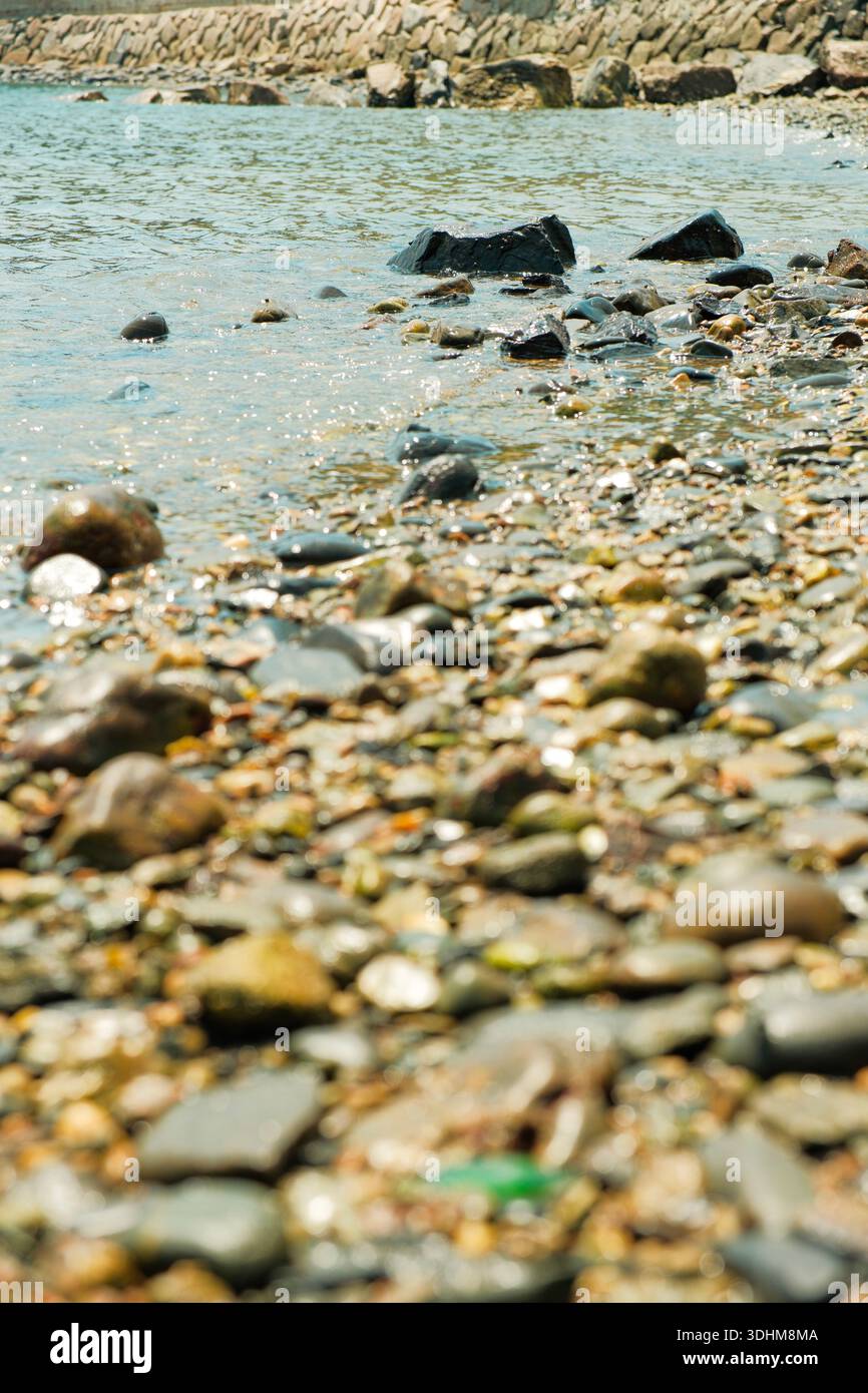 Shallow water ripples along pebble hi-res stock photography and images ...