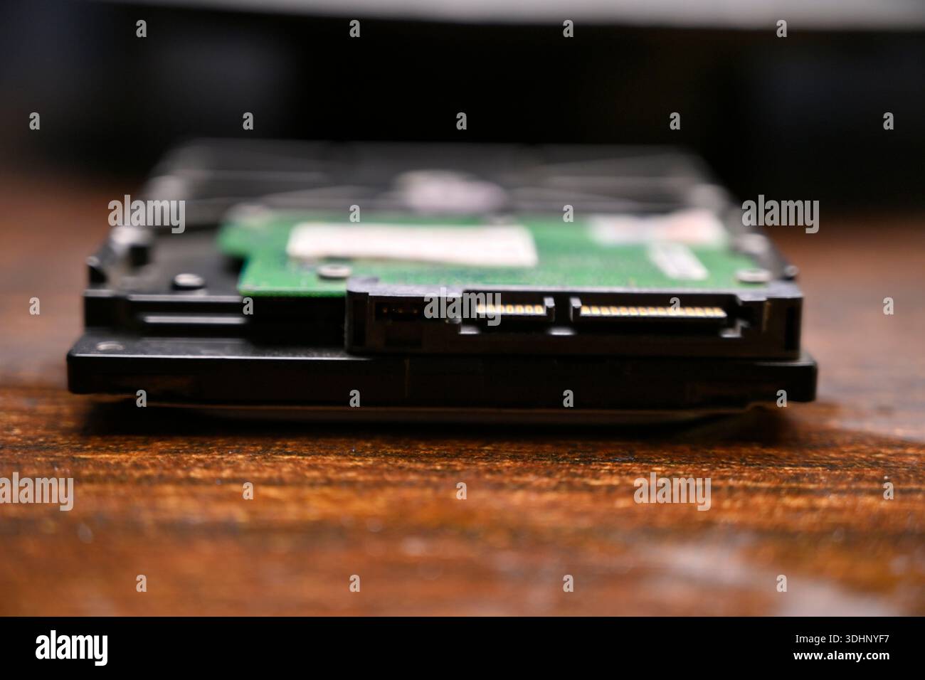 Computer Hard Drive Socket - HDD Socket Close Up and Detail  Image Stock Photo