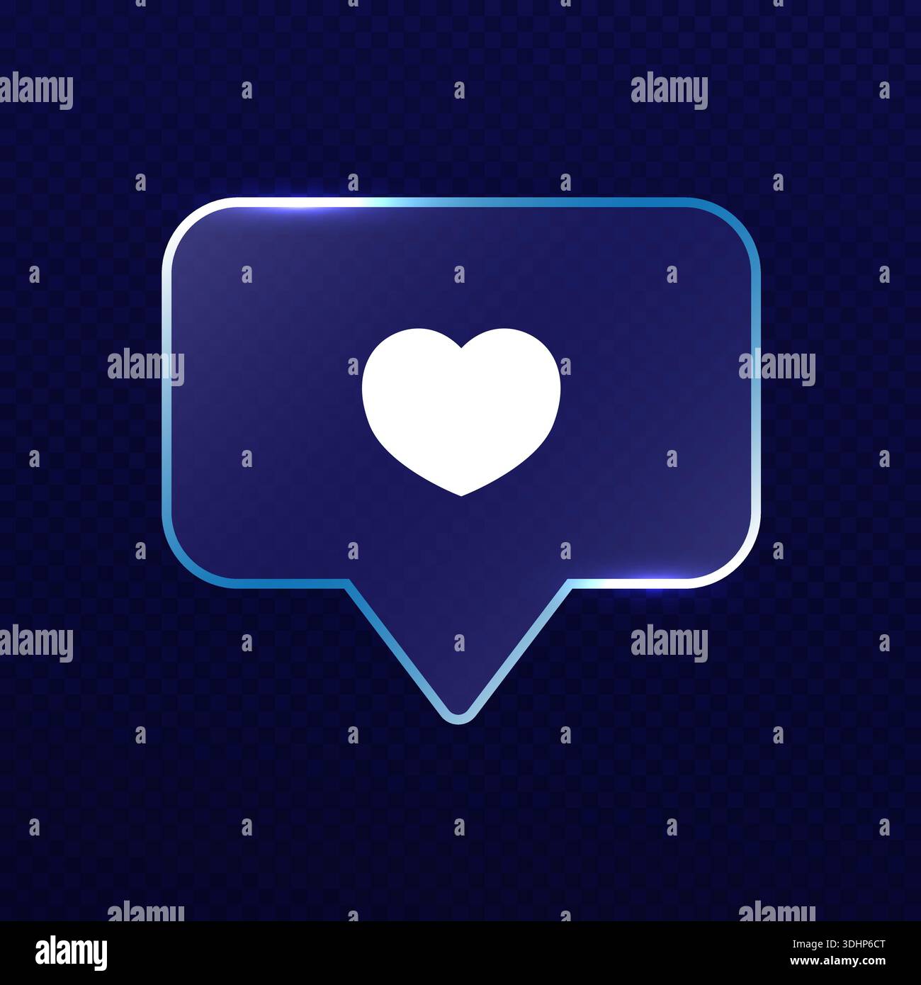 Glassmorphism UI. User interface Transparent glass element with liquid morphing effect for mobile app, web. Rounded rectangle, like button with matte blur overlay. Glass texture icon. Vector Stock Vector