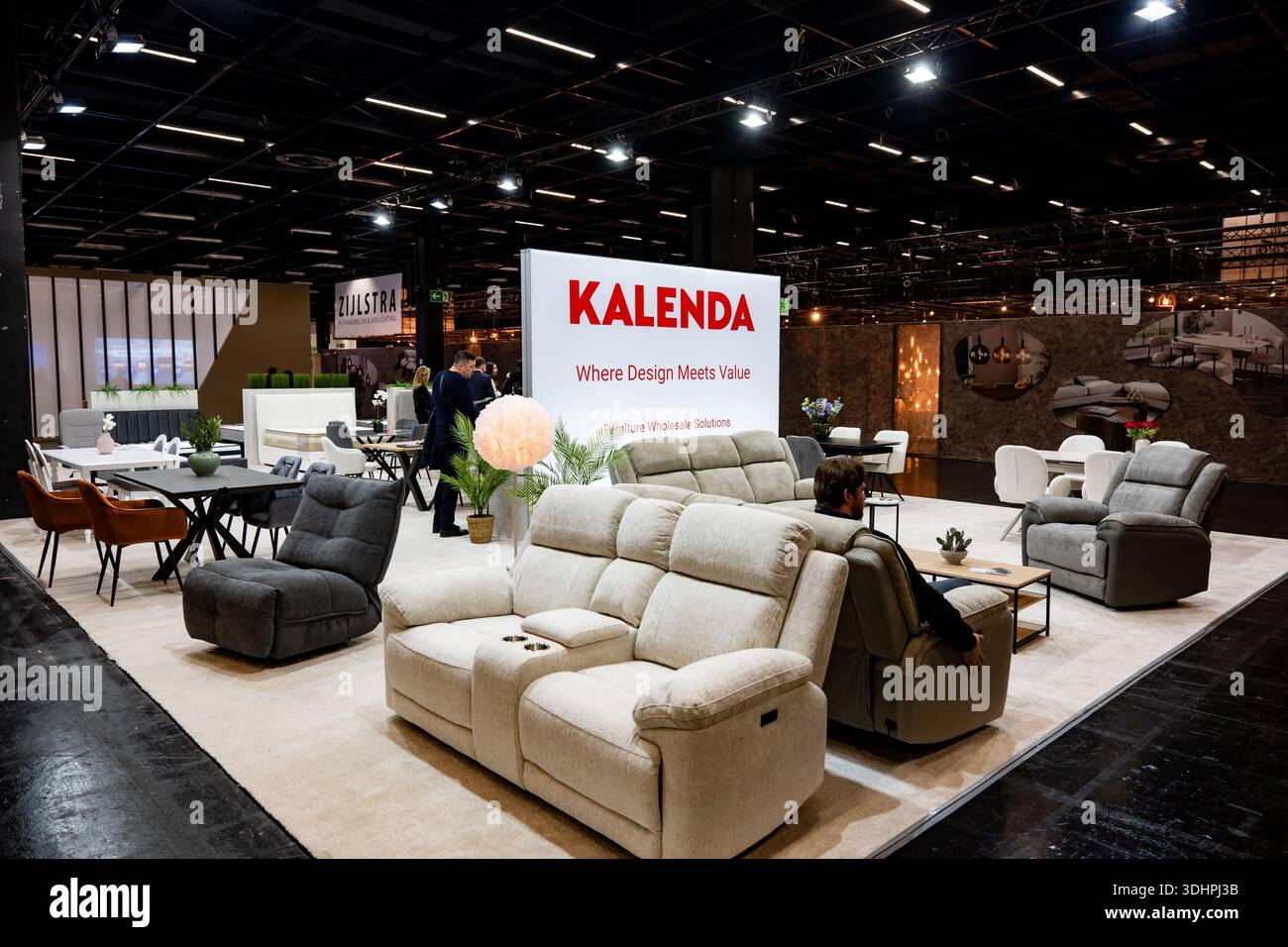 Cologne, Germany. 21st Jan, 2026. The stand of producer Kalenda is ...