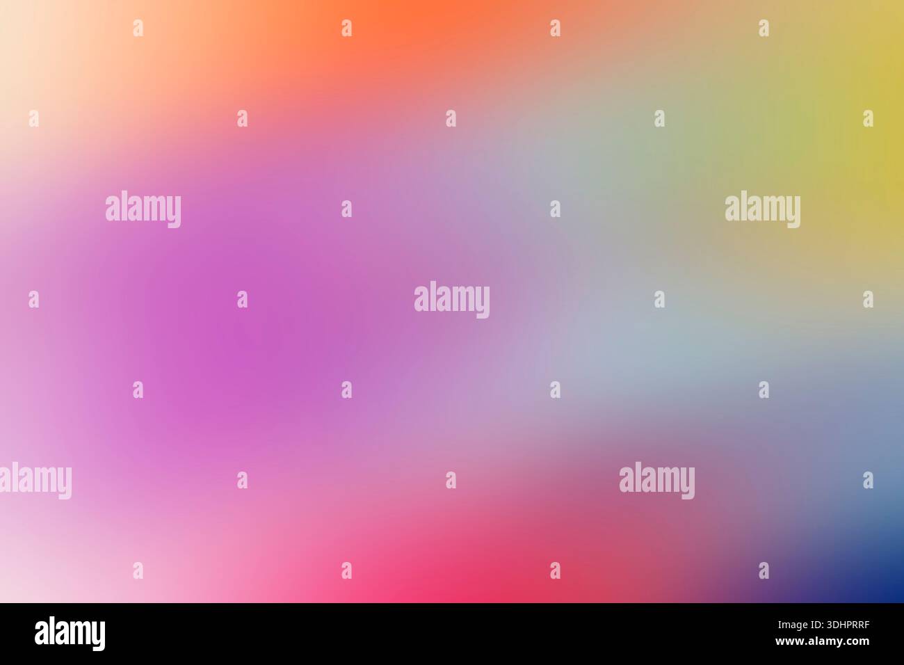 Various bright blurry spots. Bright rainbow gradient background Stock Photo