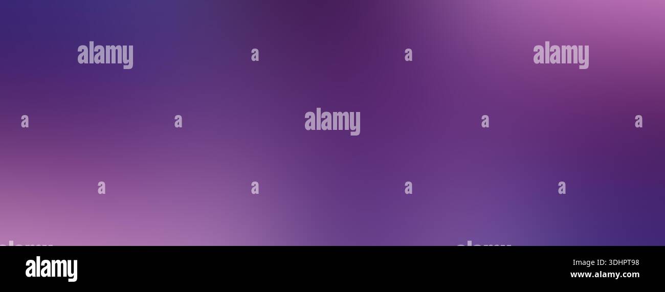 Violet and purple gradient background. Long banner, copy space Stock Photo