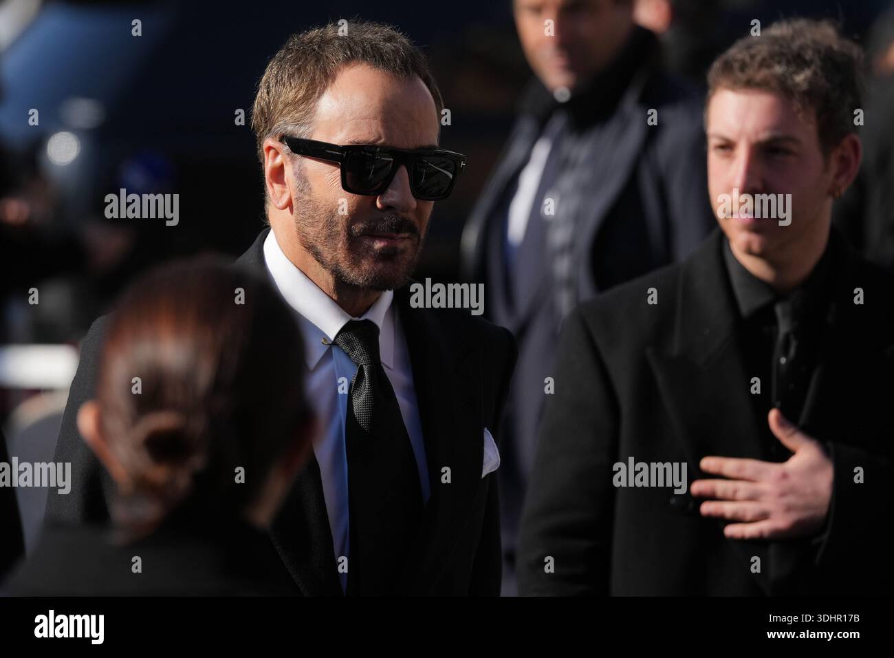 Fashion Designer Ford Crossword 2026.Tom Ford arrives to attend the funeral of fashion designer Valentino ...