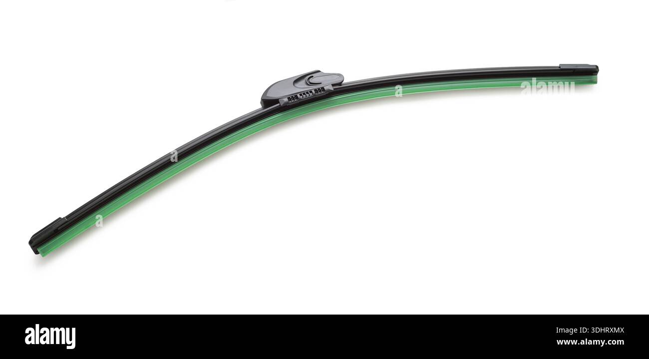 car windshield wipers on a white isolated background Stock Photo