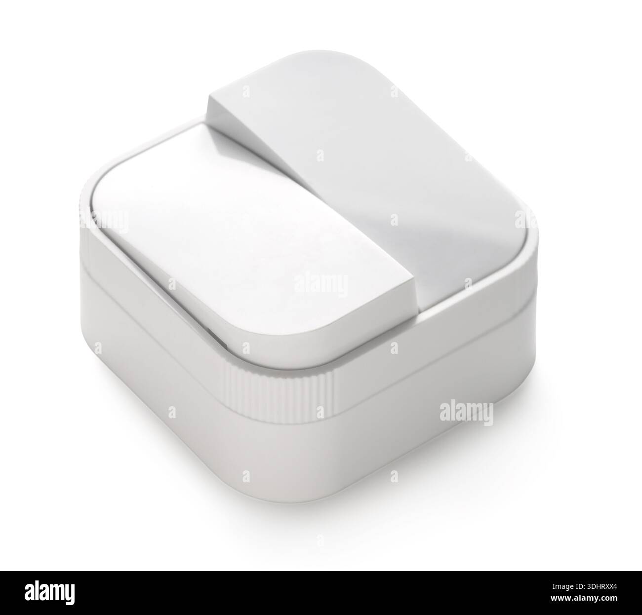 new switch close-up on white isolated background Stock Photo