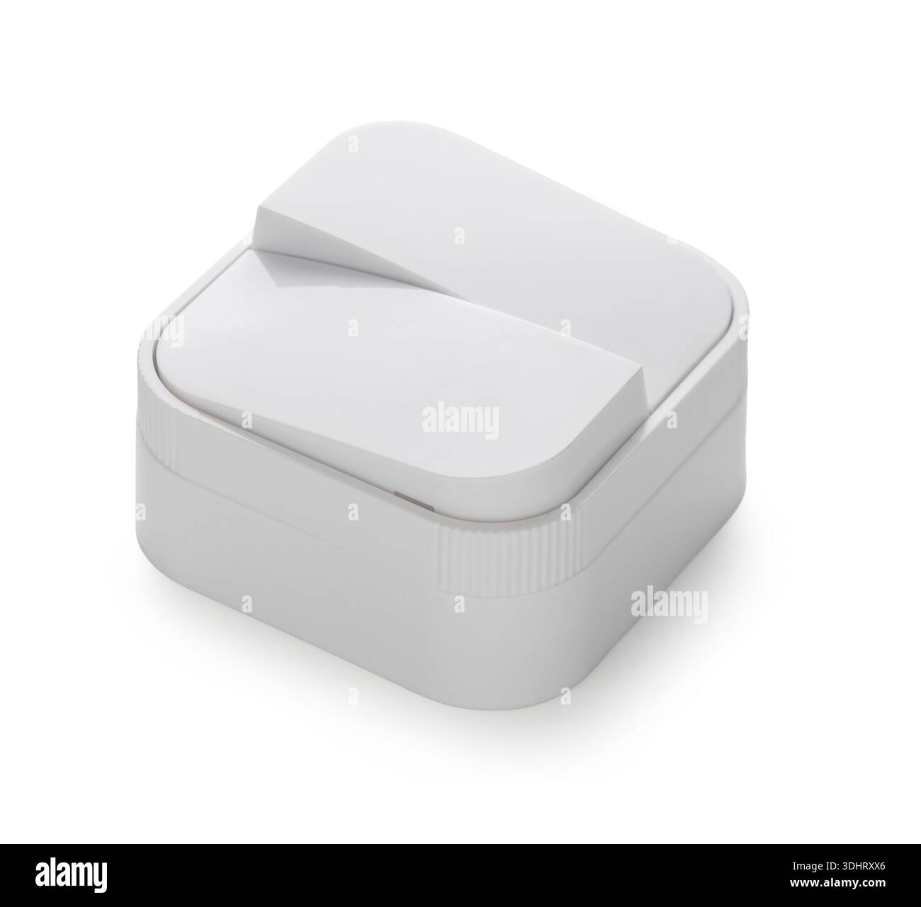 new switch close-up on white isolated background Stock Photo