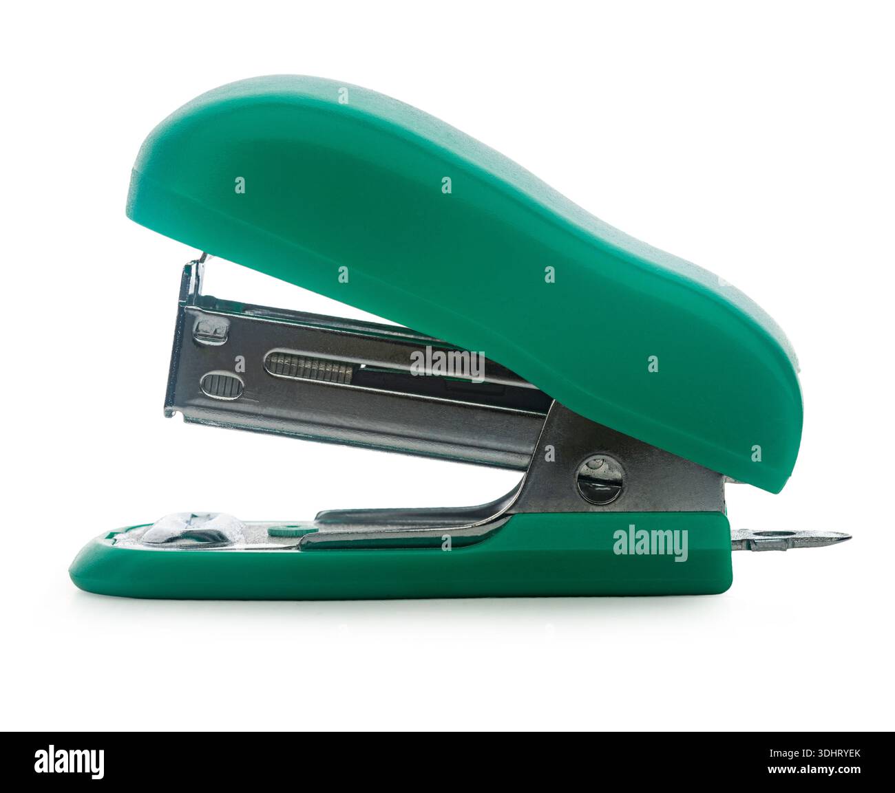 paper stapler on a white isolated background Stock Photo