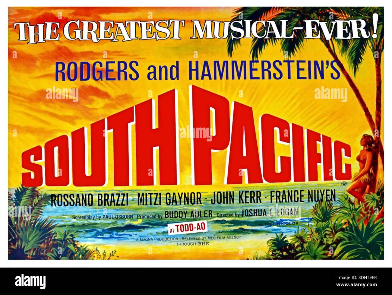 South pacific musical poster hi-res stock photography and images