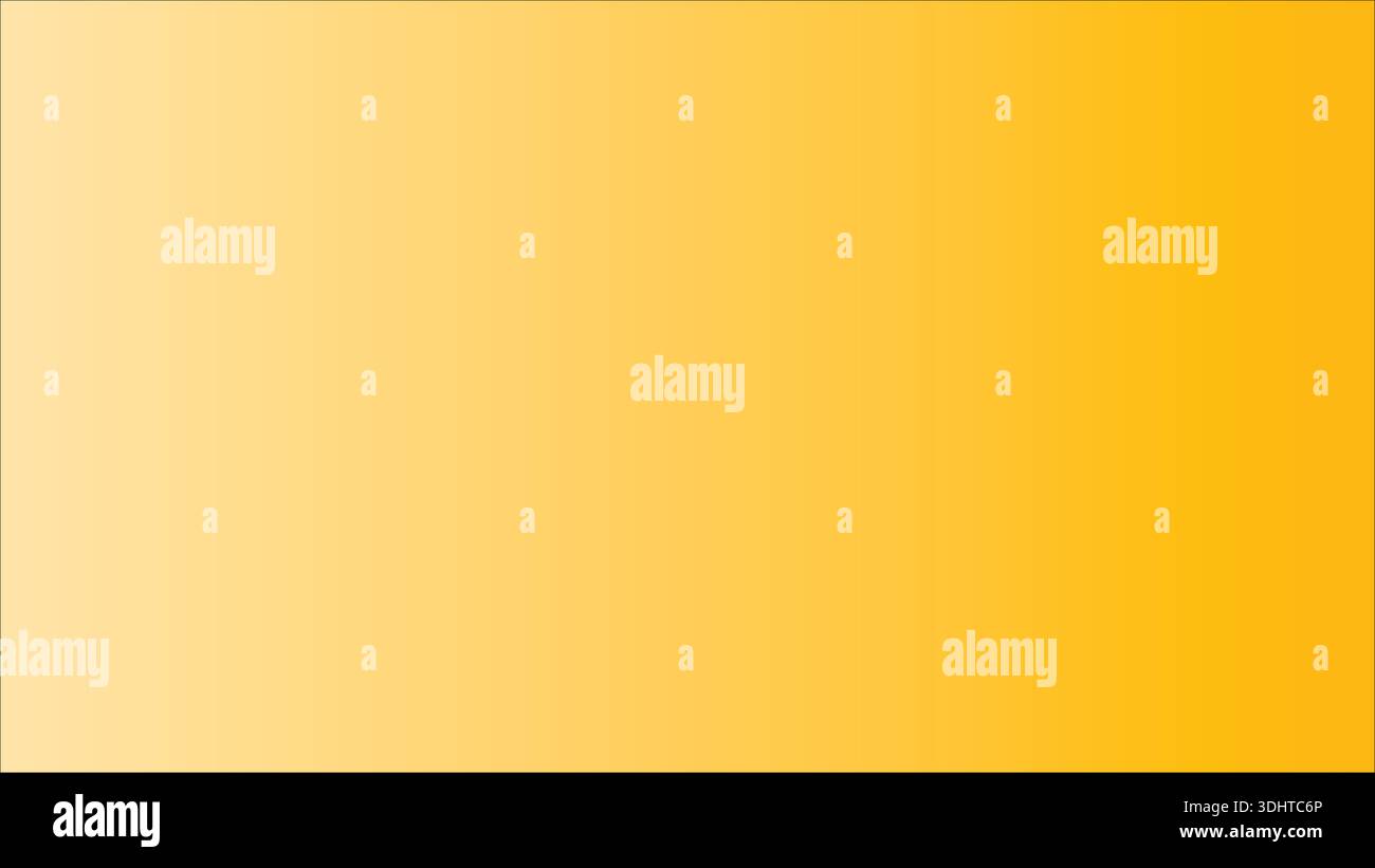 Vibrant Yellow to Orange Smooth Gradient Background Color Transition Stock Vector