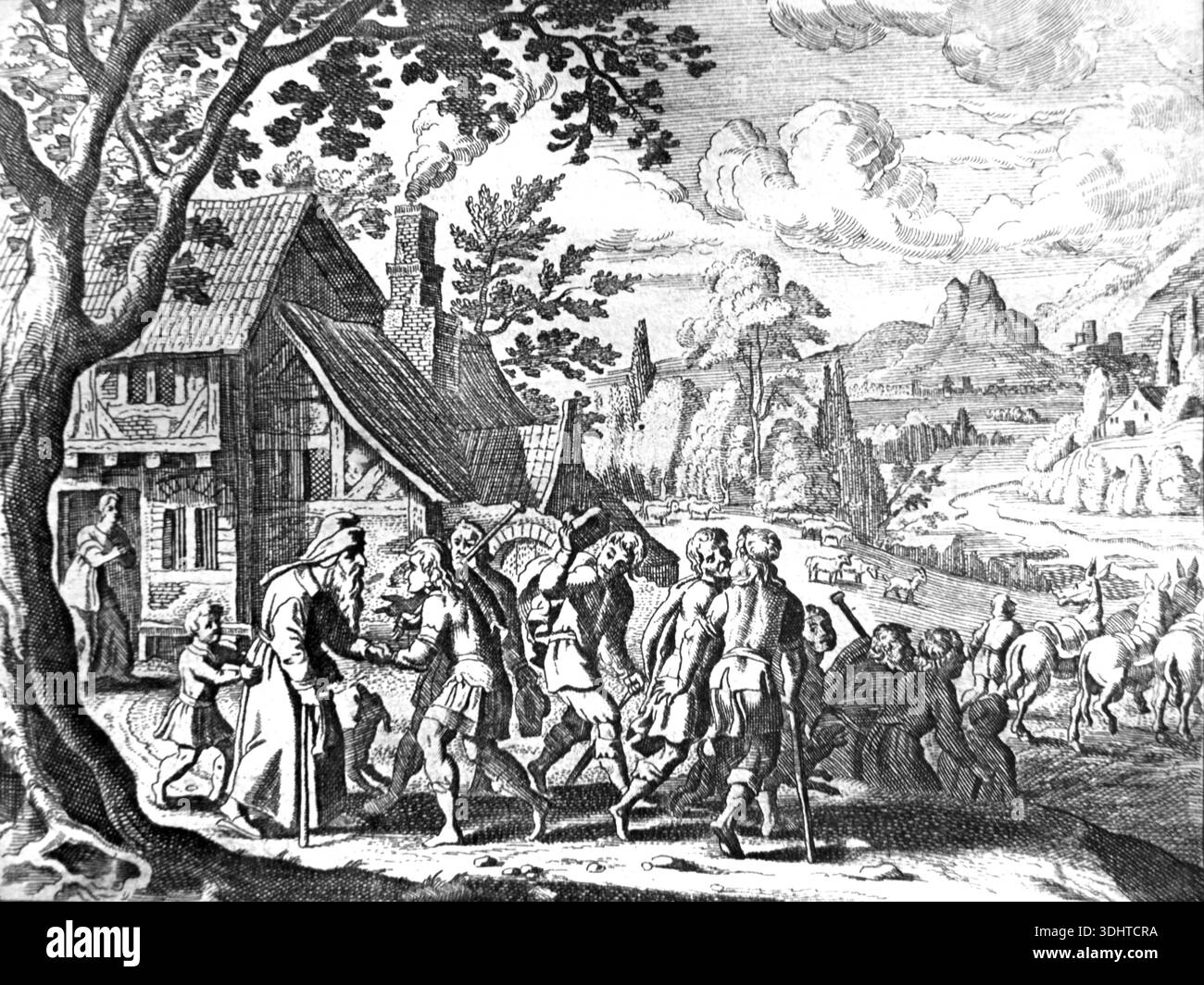 Historic egypt travel engraving Black and White Stock Photos & Images ...